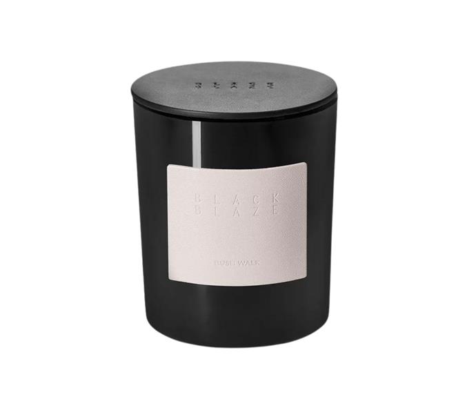 **[Bush Walk scented candle by Black Blaze, $55, The Iconic](https://www.theiconic.com.au/bush-walk-scented-candle-1296895.html|target="_blank"|rel="nofollow")** 
<br></br> 
Black Blaze are perhaps best known for their pillar candles, but their scented pure soy wax candles are also worth fawning over. This scent will instantly transport you to warm summer days spent wandering through the bush and down to the beach.