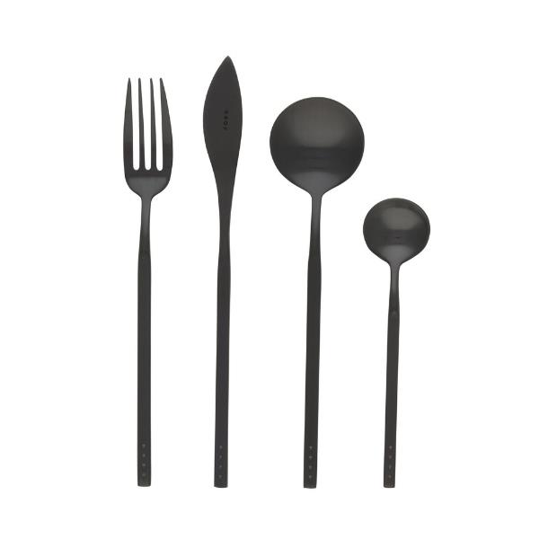 Matte black 8pc cutlery set, $149, [Krof](https://krof.co/collections/shop-cutlery-sets/products/copy-of-matte-black-8pc-cutlery-set|target="_blank"|rel="nofollow")