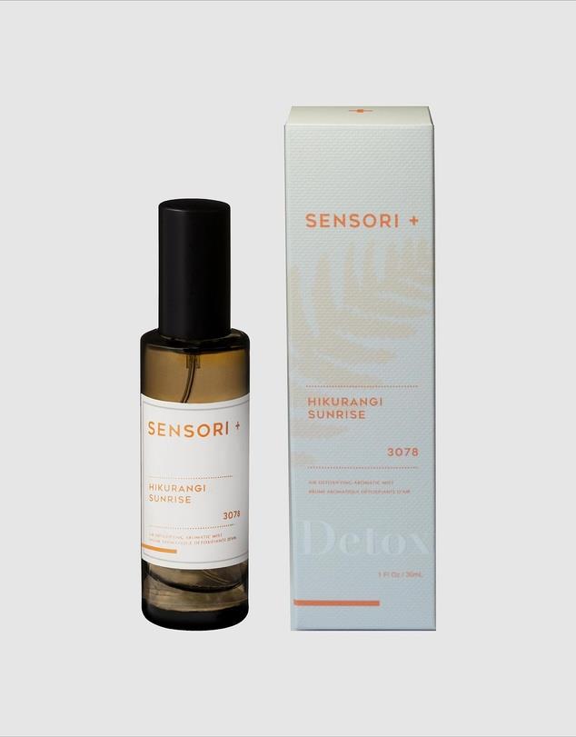 SENSORI + Air Detoxifying Mist Hikurangi Sunrise 30ml, $29, [The Iconic](https://www.theiconic.com.au/air-detoxifying-mist-hikurangi-sunrise-30ml-1348534.html|target="_blank"|rel="nofollow")<br>
By combining SENSORI +'s ChlorosPURE® technology with a blend of pure essential oils, this spray helps rid the room it is present in of toxins and odours (rather than just masking them!).