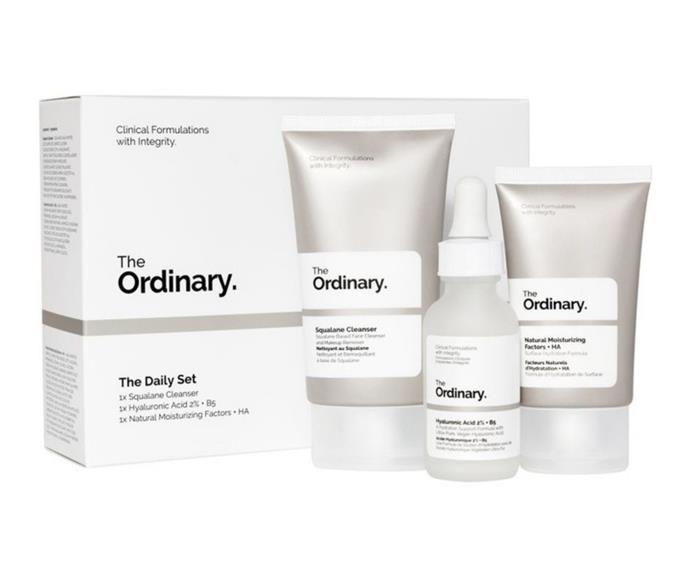 Effective skin care shouldn't cost a fortune, and neither should the ideal gift! Introduce your friends and family to the joy of The Ordinary, by gifting them **[The Daily Set, $33 from Myer](https://www.myer.com.au/p/the-ordinary-the-daily-set|target="_blank"|rel="nofollow")**.