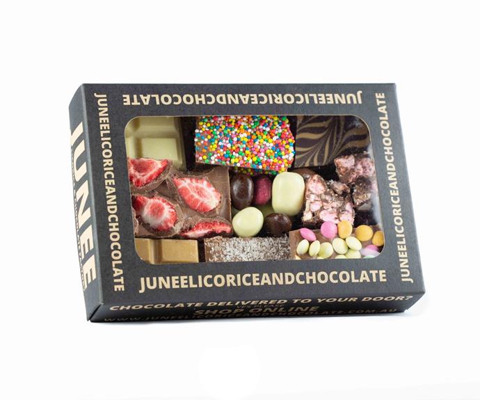 Bring a smile to the sweet tooth in your life with the **[Chocolate tasting tray, $25, from Buy From the Bush](https://www.buyfromthebush.com.au/a/chocolate/green-grove-organics/nsw/junee/chocolate-tasting-tray/100112365?variant_id=285255|target="_blank"|rel="nofollow")**. This organic chocolate is handmade in Junee, NSW and is filled with an assortment of goodies in milk, dark and white chocolate.