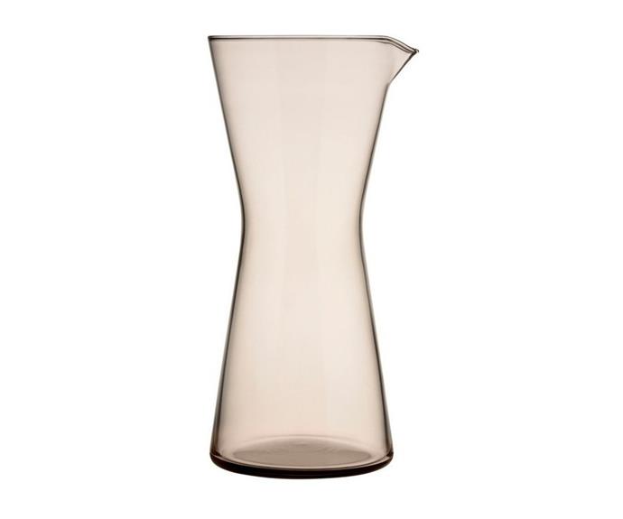 **[Iitalia Kartio Pitcher in Linen, $219, Myer](https://www.myer.com.au/p/ittala-kartio-pitcher-linen?utm_source=Affiliate&utm_medium=Partnerize&utm_campaign=skimlinks_phg&utm_content=Performance&utm_subdomain=homestolove.com.au|target="_blank"|rel="nofollow")** 

If you're not quite at the decanter level of fanciness, don't go past this beautiful pitcher by Scandinavian designer homewares brand, Iittalia. This pitcher strikes the perfect balance between geometry, simplicity and sophistication. **[SHOP NOW.](https://www.myer.com.au/p/ittala-kartio-pitcher-linen?utm_source=Affiliate&utm_medium=Partnerize&utm_campaign=skimlinks_phg&utm_content=Performance&utm_subdomain=homestolove.com.au|target="_blank"|rel="nofollow")**