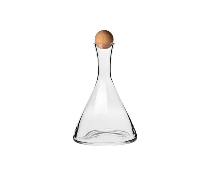 **[Krosno Conoisseur Wine Decanter, $59.95, House & Garden](https://www.housegarden.com.au/p/connoisseur-wine-decanter-beechwood-stopper-1l-giftboxed/?utm_source=Google%20Shopping&utm_campaign=Google%20Product%20Feed&utm_medium=cpc&utm_term=39221&gclid=CjwKCAiAp8iMBhAqEiwAJb94z2x7YFNWYWvwDbU7_pw-P5onFTwxjJiqVNGTo0p1uW4ao7JGy-qjnRoC0mAQAvD_BwE|target="_blank"|rel="nofollow")**

A simple, elegant shape complete with a beechwood spherical stopper makes this Krosno crystalline decanter the perfect understated add on to any dinner party. **[SHOP NOW.](https://www.housegarden.com.au/p/connoisseur-wine-decanter-beechwood-stopper-1l-giftboxed/?utm_source=Google%20Shopping&utm_campaign=Google%20Product%20Feed&utm_medium=cpc&utm_term=39221&gclid=CjwKCAiAp8iMBhAqEiwAJb94z2x7YFNWYWvwDbU7_pw-P5onFTwxjJiqVNGTo0p1uW4ao7JGy-qjnRoC0mAQAvD_BwE|target="_blank"|rel="nofollow")** 