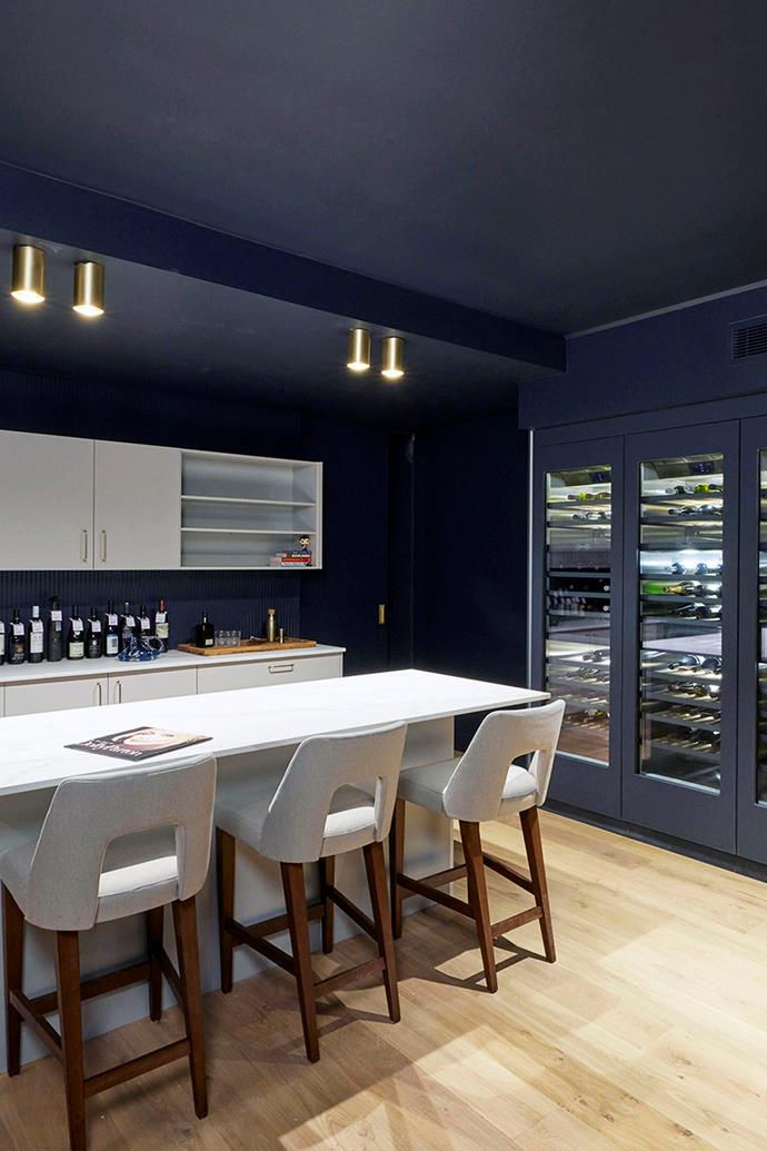 **Wine cellar**
<br></br>
Kirsty and Jesse were thrilled to win $100,000 worth of state-of-the-art Gaggenau fridges for the [wine cellar](https://www.homestolove.com.au/the-block-2021-garage-wine-cellar-reveals-23088|target="_blank"), but getting them down into the basement was no easy feat! Luckily, they managed to pull the installation off and presented an incredible, music-themed cellar that the judges adored. 