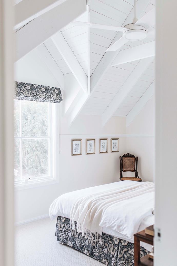 Exposed rafters add rustic charm.