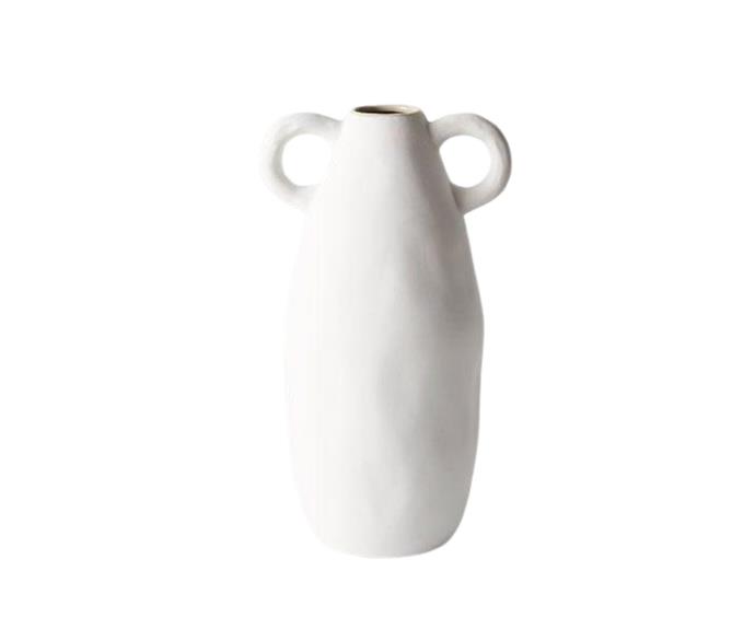 **[Matte white 2 handle stripe vase, $75, The White Place](https://www.thewhiteplace.com.au/collections/interiors/products/matte-white-2-handle-stripe-vase?variant=39430470598774|target="_blank"|rel="nofollow")**
<br></br> 
A vase is always a great gift - you can never have too many! That's especially true if it's a vase as chic as this matte white vessel from The White Place in Orange, NSW. The tactile design is on-trend and sure to remain a beloved accessory in any stylish home.