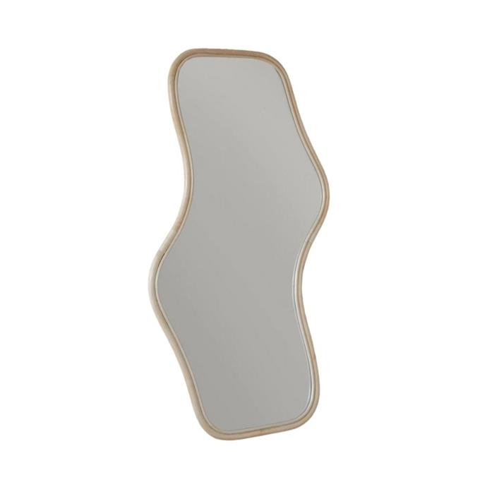 **[Solomon large mirror, $569, McMullin & Co.](https://www.mcmullinandco.com/solomon-mirror-large|target="_blank"|rel="nofollow")**<br> 
The Solomon mirror features a distinctive waved cane frame and is the perfect way to open up your space. It's also available in a smaller size.