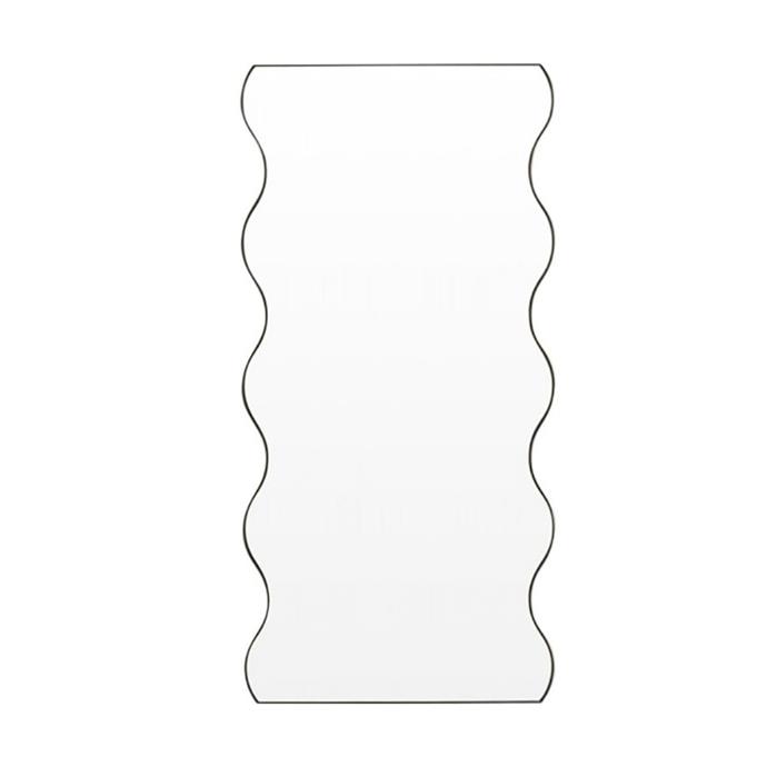 **[Artemis mirror by Middle of Nowhere in black, $741, Life Interiors](https://lifeinteriors.com.au/products/middle-of-nowhere-artemis-mirror-80-x-165cm?variant=39521300873315|target="_blank"|rel="nofollow")**<br> 
Available in two sizes and able to be hung either upright or across the wall, this playful mirror will quickly add texture and character to your space.