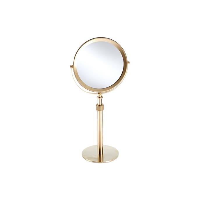 **[Decor Walter Club cosmetic mirror, $560, Becker Minty](https://www.beckerminty.com/decor-walther-dw-cosmetic-mirror-gold-5-x-magnific.html|target="_blank"|rel="nofollow")**<br> 
A stylish addition for your bathroom, this cosmetic mirror has five times magnification, and a sleek, timeless design.