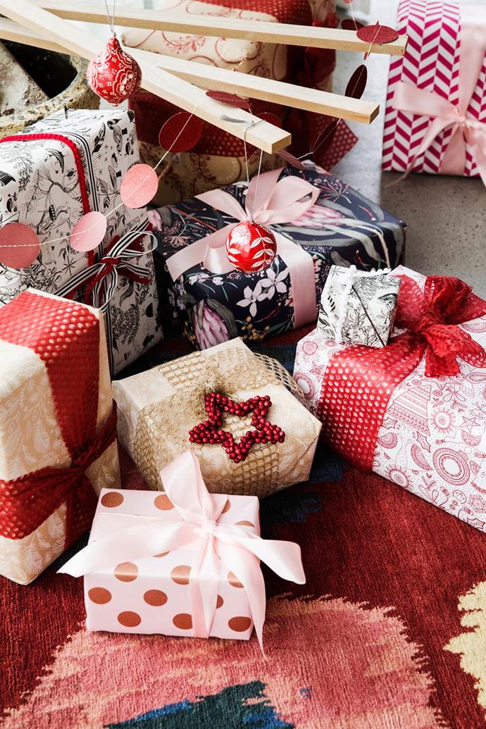 [Wrap gifts yourself](https://www.homestolove.com.au/inside-a-florists-renovated-bungalow-festooned-with-festive-flowers-4498|target="_blank") or take advantage wrapping services available in shopping centres. Many online retailers offer gift-wrapping services too! 