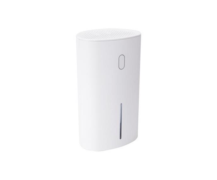 **[Small dehumidifier, $89, Kmart](https://www.kmart.com.au/webapp/wcs/stores/servlet/ProductDisplay?partNumber=P_43025091&storeId=10701&catalogId=10102|target="_blank"|rel="nofollow")**<br>
Small, compact and simple, for those who are looking for a budget buy that will do exactly what you want it to do – this is the dehumidifer for you. Given its size, it's best to keep this one to smaller spaces. **[SHOP NOW.](https://www.kmart.com.au/webapp/wcs/stores/servlet/ProductDisplay?partNumber=P_43025091&storeId=10701&catalogId=10102|target="_blank"|rel="nofollow")**