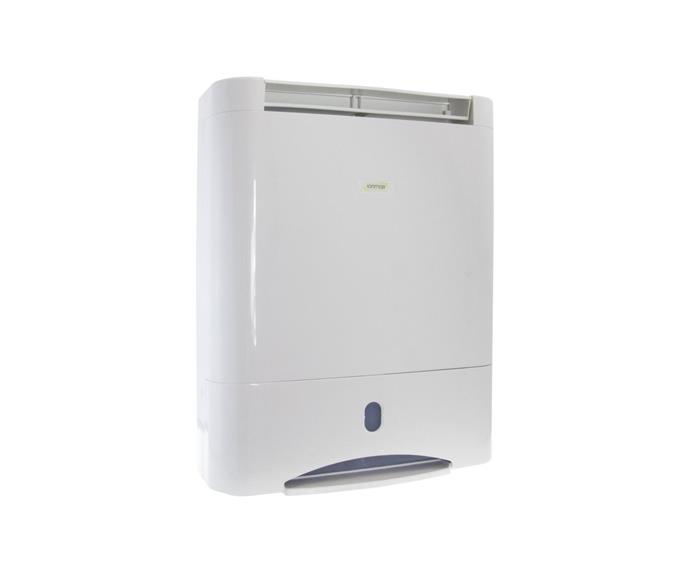 **[Ionmax Dehumidifier ION632, $539, Appliances Online](https://www.appliancesonline.com.au/product/andatech-dehumidifier-ionmax-ion632|target="_blank"|rel="nofollow")**<br>
This top-notch dehumidifier is one of the highest rated available on Appliances Online – and for good reason. Its size means it has a huge reach of 30 to 50m2, which is made more effective by its automatic louvre and three-directional adjustment. In addition to removing moisture, it also includes an air purifying system, so it's really an all-rounder when it comes to creating an optimal environment. **[SHOP NOW.](https://www.appliancesonline.com.au/product/andatech-dehumidifier-ionmax-ion632|target="_blank"|rel="nofollow")**