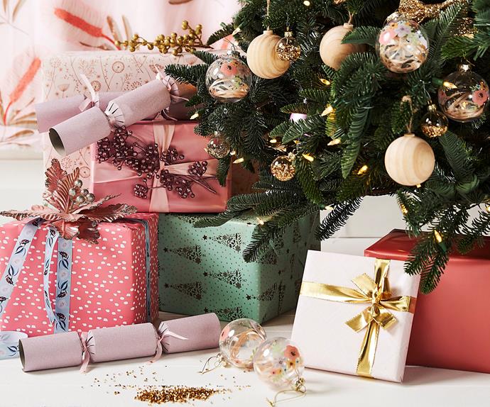 presents under christmas tree 