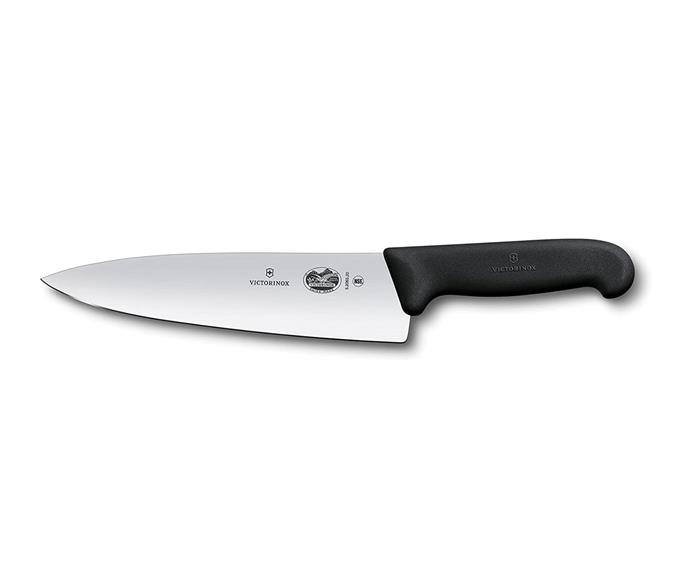**[Victorinox 8 Inch Fibrox Pro Chef's Knife, $70, Amazon](https://www.amazon.com.au/Victorinox-Inch-Fibrox-Chefs-Knife/dp/B000638D32?tag=homestolove00-22 |target="_blank"|rel="nofollow")**<br>
For those just entering the world of knives who may not be looking to make such a large investment, Victorinox makes a great affordable – but still highly effective – choice. The ergonomic handle of this knife is textured, giving it a non-slip grip, even when wet.