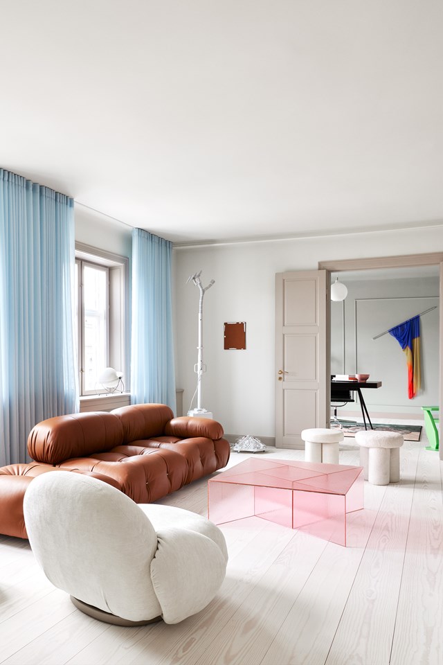 Curated pops of colour make this [creative Copenhagen apartment](https://www.homestolove.com.au/colourful-scandinavian-apartment-copenhagen-23190|target="_blank") feel cheery and light.