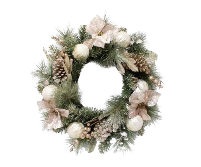 [**Gaudion Furniture Christmas Wreath Champagne, $110**](https://www.gaudions.com.au/products/christmas-wreath-champagne?variant=39464938897468&currency=AUD&utm_medium=product_sync&utm_source=google&utm_content=sag_organic&utm_campaign=sag_organic&utm_campaign=gs-2019-03-19&utm_source=google&utm_medium=smart_campaign&gclid=CjwKCAiAp8iMBhAqEiwAJb94zxxdpgn0X5aU_UmISOJLmw8DE76rOxBRKQUTq_MEB7oiB1gNyaBB5RoCgwgQAvD_BwE|target="_blank"|rel="nofollow")