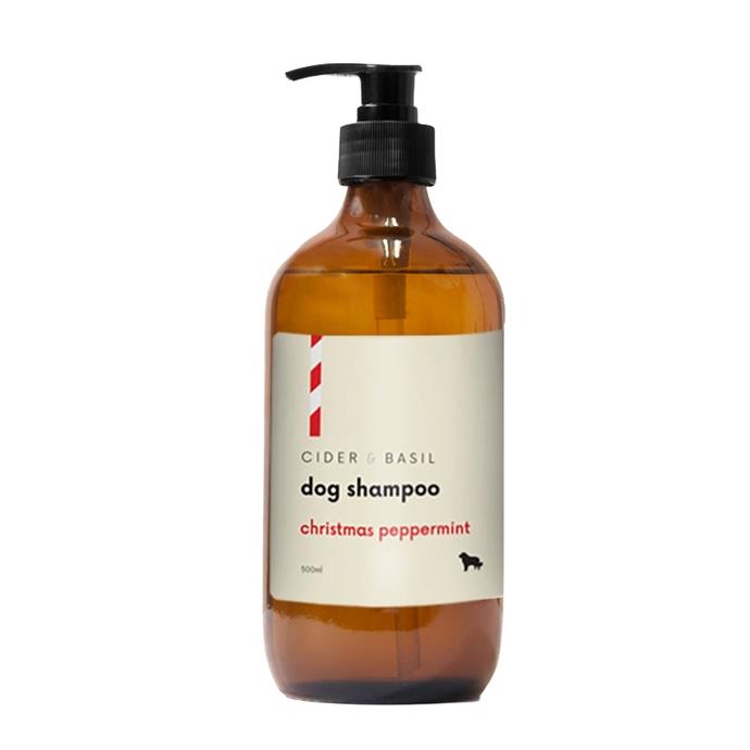 **[Christmas peppermint dog shampoo, $28, Cider and Basil](https://www.ciderandbasil.com/products/christmas-peppermint-dog-shampoo|target="_blank"|rel="nofollow")**<br>
Keep them clean and Christmassy this year with this delicious smelling peppermint puppy shampoo. It's limited edition and, of course, made with completely pup-friendly ingredients. **[SHOP NOW.](https://www.ciderandbasil.com/products/christmas-peppermint-dog-shampoo|target="_blank"|rel="nofollow")**