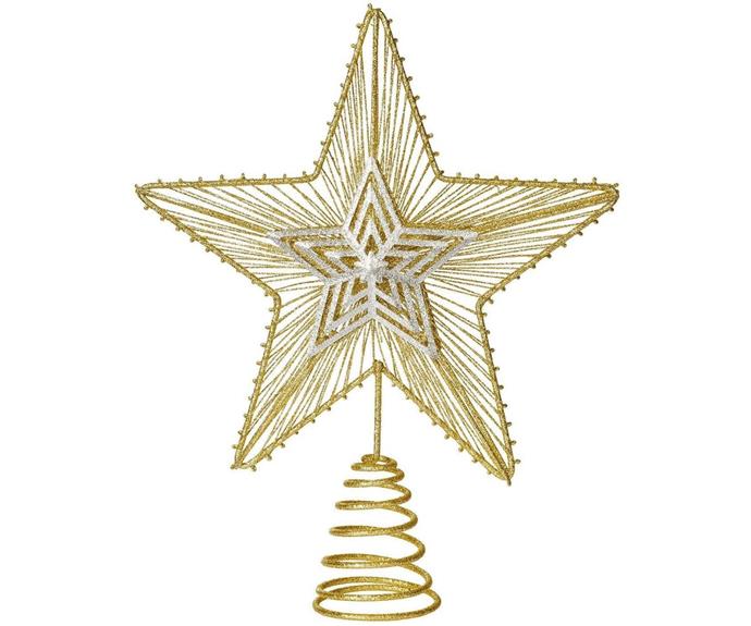 [**DearHouse Inch Gold Christmas Star Tree Topper, $133**](https://leoforward.com/products/dearhouse-11-5-inch-gold-christmas-star-tree-topper-metal-glittered-christmas-tree-topper-star-treetop-decoration-for-christmas-tree-home-decor|target="_blank"|rel="nofollow") 

For those who prefer to stick to tradition, there's no better embellishment than a gold star. This tree topper will literally be the star of the show, leading your family to a bright and  merry Christmas, all at an affordable price point. **[SHOP NOW.](https://leoforward.com/products/dearhouse-11-5-inch-gold-christmas-star-tree-topper-metal-glittered-christmas-tree-topper-star-treetop-decoration-for-christmas-tree-home-decor|target="_blank"|rel="nofollow")**
