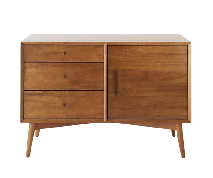 **[Mid-Century Media Console, $1199, West Elm](https://www.westelm.com.au/mid-century-media-console-small-h417|target="_blank"|rel="nofollow")**<br>For those seeking a mid-century modern look in their homes, aim for a TV console featuring darker timber to complement the rest of your home. **[SHOP NOW.](https://www.westelm.com.au/mid-century-media-console-small-h417|target="_blank"|rel="nofollow")** 
