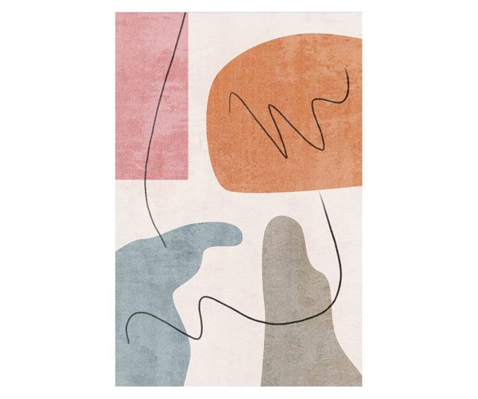 **[Skalo abstract contemporary kids floor rug, $99, Luxo Living](https://www.luxoliving.com.au/skalo-abstract-contemporary-kids-floor-rug|target="_blank"|rel="nofollow")**
<br></br>
Whether you want to style the ultimate [gender-neutral nursery](https://www.homestolove.com.au/gender-neutral-nursery-ideas-19627|target="_blank") or add some colour to a washed out room, this bold, yet contemporary design is the perfect solution. Made from 100% polyester, this rug is both easy to clean and maintain. It also comes with a built-in anti-slip backing which will keep it safely in place. In stock items ship within 24 hours. Free shipping available. [**SHOP NOW**](https://www.luxoliving.com.au/skalo-abstract-contemporary-kids-floor-rug|target="_blank"|rel="nofollow")