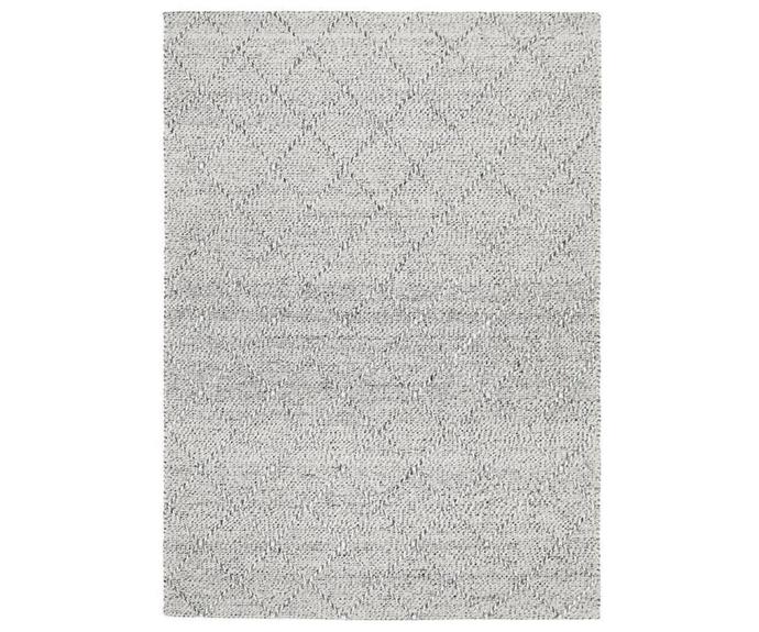**[Maison Noah rug by Rug Culture, from $314, Myer](https://www.myer.com.au/p/rug-culture-maison-noah|target="_blank"|rel="nofollow")**
<br></br>
There is perhaps no safer choice than a simple, solid grey rug. But this rug proves that grey doesn't have to mean dull. Hand-loomed from ivory and grey wool with a raised geometric pattern, this rug is a classic. [**SHOP NOW**](https://www.myer.com.au/p/rug-culture-maison-noah|target="_blank"|rel="nofollow")