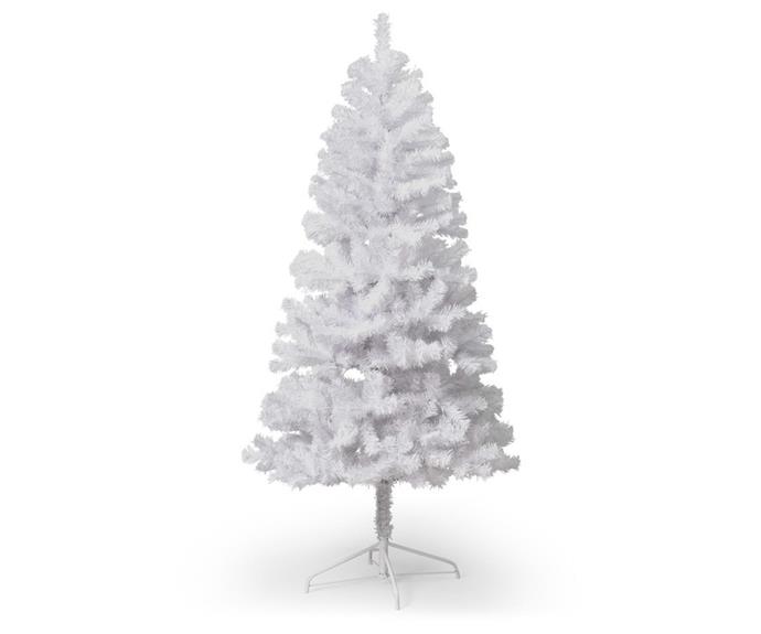 **[Washington white Christmas tree, $65, Big W](https://www.bigw.com.au/product/christmas-tree-washington-white-195cm/p/158260|target="_blank"|rel="nofollow")**
