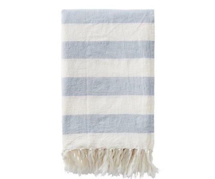 **[Sky Blue Stripe Tablecloth, $99.99, On Sale For $79.99, Adairs](https://www.adairs.com.au/homewares/tableware/adairs/sky-blue-stripe-tablecloth/?gclid=CjwKCAiAv_KMBhAzEiwAs-rX1Py4jOgkDpOBnA3uHFjyrsc5AMzXuhCIFXDZTLGJu1jPsN__M-GWdxoC9koQAvD_BwE&gclsrc=aw.ds|target="_blank"|rel="nofollow")**

Those looking for a classic design will appreciate this minimal tablecloth from Adairs. Crafted from linen blend, it will add a lovely coastal feel to any table setting. **[SHOP NOW.](https://www.adairs.com.au/homewares/tableware/adairs/sky-blue-stripe-tablecloth/?gclid=CjwKCAiAv_KMBhAzEiwAs-rX1Py4jOgkDpOBnA3uHFjyrsc5AMzXuhCIFXDZTLGJu1jPsN__M-GWdxoC9koQAvD_BwE&gclsrc=aw.ds|target="_blank"|rel="nofollow")**