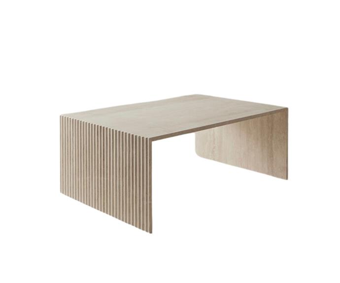 **[Ida Fluted Coffee Table $2400, Chelon](https://www.chelon.com.au/shop/p/ida-fluted-coffee-table-bianco-carrara-w8hay|target="_blank"|rel="nofollow")**

At once classic and contemporary, the fluted legs of this elegant table catch the light in ripples and draw attention to its slim profile. **[SHOP NOW.](https://www.chelon.com.au/shop/p/ida-fluted-coffee-table-bianco-carrara-w8hay|target="_blank"|rel="nofollow")**