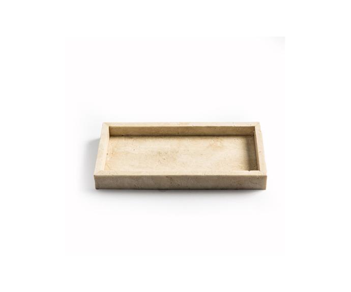 **[Castellain Travertine Tray, $99, No.22](https://no22.com.au/products/castellain-travertine-tray?_pos=1&_sid=677721c76&_ss=r|target="_blank"|rel="nofollow")**

A tray like this is a friend to every interiors addict. Corral small items together in any room in the house - perfume bottles in the bathroom, jewellery in the bedroom or keys at the front door are all made decorative on its soft, textured surface. **[SHOP NOW.](https://no22.com.au/products/castellain-travertine-tray?_pos=1&_sid=677721c76&_ss=r|target="_blank"|rel="nofollow")**