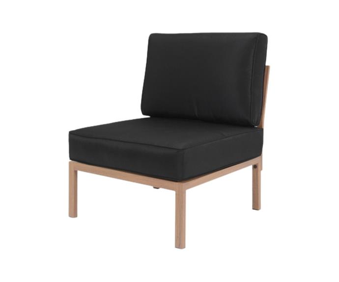 Perfect for any decor setting, enjoy the great outdoors in utmost comfort in this **[soft outdoor lounge chair, $99.](https://www.kmart.com.au/product/river-outdoor-single-lounge-chair/3208851|target="_blank"|rel="nofollow")** 