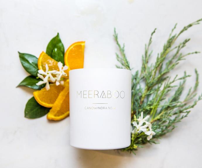 **[Neroli and cedar leaf boxed soy candle, $29.95 (small), Meeraboo](https://meeraboo.com.au/collections/woody-scents/products/neroli-cedarleaf-soy-candle|target="_blank"|rel="nofollow")**
<br></br>
Family-owned candle company Meerabo is based in Canowindra, NSW. Their candles are hand poured in small batches using soy wax. This woody scent is a cult-favourite and regularly sells out. Make it yours before stock sells out again!