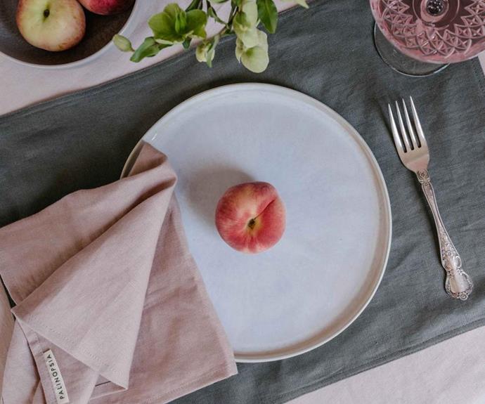 **[Palinopsia pure linen table napkins in pink salt, $60 (set of 4), Palinopsia](https://palinopsia.com.au/products/palinopsia-pure-linen-table-napkins?variant=39770526580790|target="_blank"|rel="nofollow")**
<br></br> 
Bring colour to the table this Christmas with a luxurious set of 100% pure linen napkins. Each Palinopsia napkin is made locally in Newcastle, NSW. Available in white, caramel, combat, pink salt, vintage, river, terracotta, check and Amazon. [Matching placemats](https://palinopsia.com.au/products/palinopsia-pure-linen-placemats|target="_blank"|rel="nofollow") are available. 