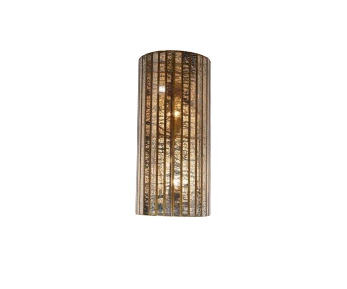 This **[Mid-century modern brass wall light, $439, Lighting Collective](https://lightingcollective.com.au/collections/wall-lights-interior/products/mid-century-modern-brass-wall-light|target="_blank"|rel="nofollow")** exudes sophistication and glamour, with its distressed glass panels and soft glow.