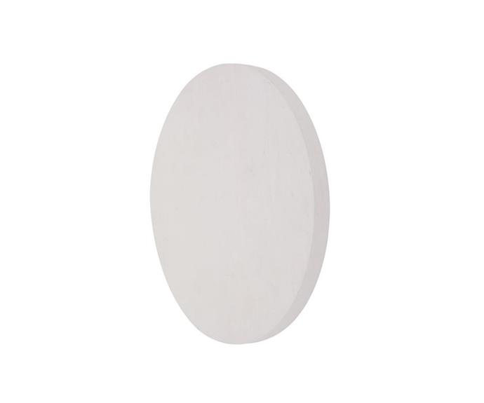 Simplistic but striking, the **[Disk 250mm white wall light in warm white
$169, Beacon Lighting](https://www.beaconlighting.com.au/ledlux-disk-led-250mm-white-wall-light-in-warm-white|target="_blank"|rel="nofollow")** works perfectly in a coupling or as a standalone feature.
