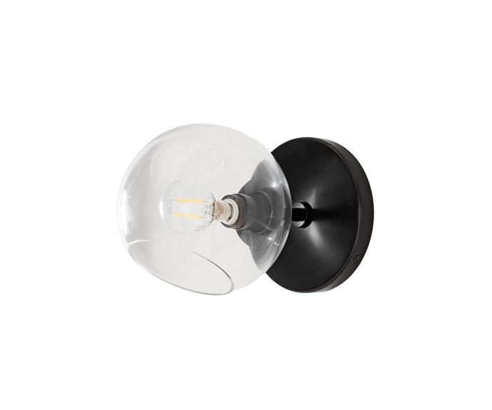 Sleek and simple, the functional **[Staggered glass 1-light sconce, $109, West Elm](https://www.westelm.com.au/staggered-glass-1-light-sconce-clear-w3623|target="_blank"|rel="nofollow")** doubles as decor.