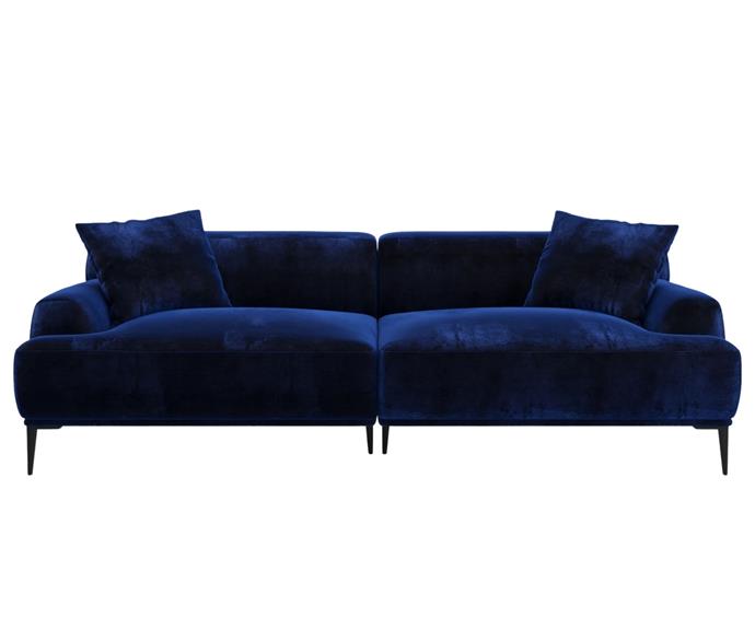 **[Seta velvet sofa in Bayou Blue, on sale for $1359, Brosa](https://t.cfjump.com/42132/t/13865?Url=https://www.brosa.com.au/products/seta-4-seater-sofa?SKU=SOFSTA14BAY|target="_blank"|rel="nofollow")**

Breathe new life into your living room with this plush sofa. Available in three shades, it features a kiln-dried hardwood frame to ensure it keeps its shape, as well as high density foam and feather filling for comfort. Sure to add enduring luxury and dimension to any room. **[SHOP NOW.](https://t.cfjump.com/42132/t/13865?Url=https://www.brosa.com.au/products/seta-4-seater-sofa?SKU=SOFSTA14BAY|target="_blank"|rel="nofollow")**