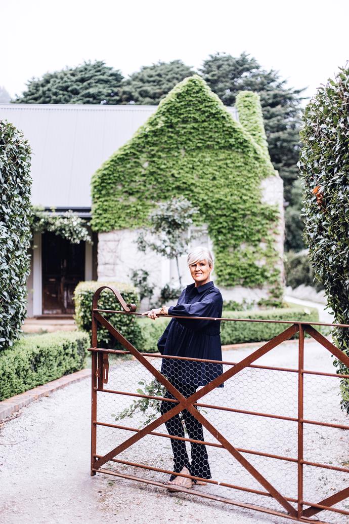 Melissa Penfold outside her own beautiful home.