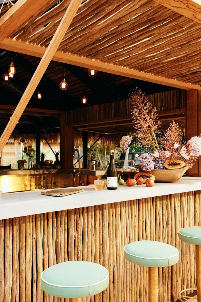 This retro-kitsch bar is the perfect hangout for adults while the kids enjoy the leafy surrounds and pool.