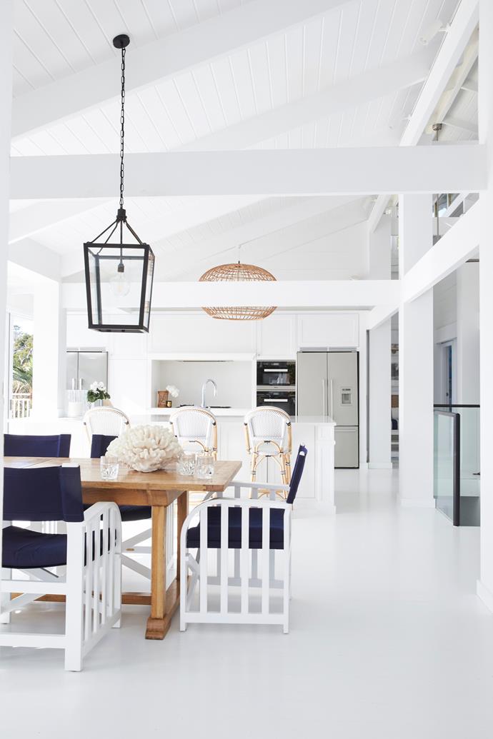 Walls and floors in Dulux White on White enhance the home's airy, open plan feel.