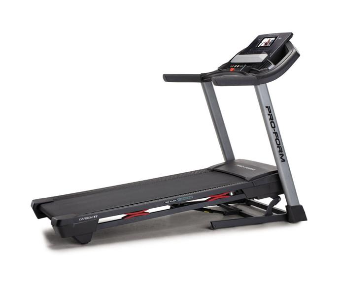**[Proform Carbon T7 PF20 treadmill, $2799, Rebel Sport](https://www.rebelsport.com.au/p/proform-carbon-t7-pf20-treadmill-610089.html|target="_blank"|rel="nofollow")**
<br>
If you're serious about training, and your home gym has become your main gym, you'll need top quality equipment. Proform have been manufacturing exercise equipment since 1987, so they know what they're doing. This treadmill features smooth speed control, a digitally powered incline, wifi connectivity, iFit programs and speakers you can pump your favourite music through. 
<br>
**[SHOP NOW](https://www.rebelsport.com.au/p/proform-carbon-t7-pf20-treadmill-610089.html|target="_blank"|rel="nofollow")**