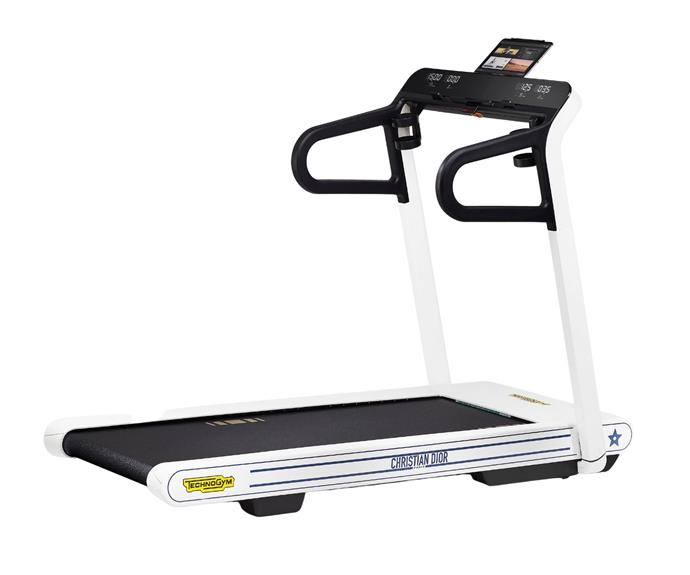 **[Technogym MyRun for Dior treadmill, $POA, In-store only at Dior Boutiques from January 2022](https://www.technogym.com/us/newsroom/dior-technogym-limited-edition/|target="_blank"|rel="nofollow")**
<br>
Yes, you read that correctly - a Dior treadmill. From January 2022, the limited edition Dior x Technogym collection will launch exclusively in Dior boutiques across the country. While the price has yet to be confirmed, you can expect this designer piece of exercise machinery to set you back a pretty penny. Connect it to a tablet to gain access to a wide range of on-demand running and walking workouts. 