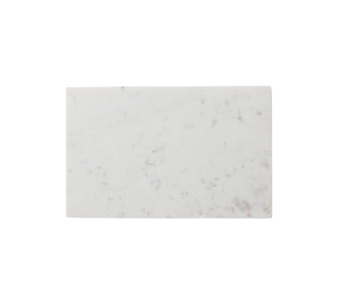 **[Ora Marble Rectangular Serving Board, $55.92, RJ Living](https://www.countryroad.com.au/theo-long-platter-60259620-115|target="_blank"|rel="nofollow")**<br>
Refined yet gentle and soft, the Ora Marble board will slowly change in appearance with time and use.