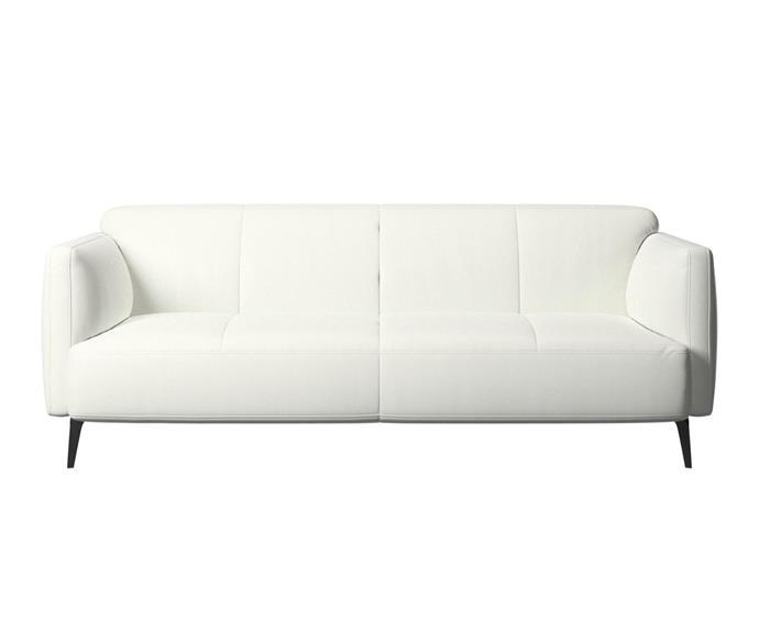 **[Moderna 2.5 seater leather sofa, $6459, BoConcept](https://www.boconcept.com/en-au/modena/439525010956075.html|target="_blank"|rel="nofollow")**<br>
Who says leather has to be dark and heavy? This creamy white sofa is minimal and organic, striking the perfect balance between function and aesthetic. **[SHOP NOW](https://www.boconcept.com/en-au/modena/439525010956075.html|target="_blank"|rel="nofollow")**