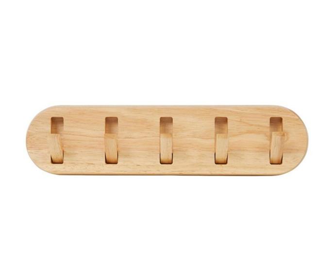 **[Anchor wall mounted hook in natural timber,  $20.50, Freedom](https://www.freedom.com.au/product/24352802|target="_blank"|rel="nofollow")**
<br></br> 
Has your laundry become a dumping ground for school bags, jackets and hats? Opt for wall-mounted hooks to keep these items organised and off the floor where they're sure to become a trip hazard. This mounted hook set from Freedom allows you to open and close hooks as required and is also [available in black](https://www.freedom.com.au/product/24352796|target="_blank"|rel="nofollow").
<br>
**[SHOP NOW](https://www.freedom.com.au/product/24352802|target="_blank"|rel="nofollow")**