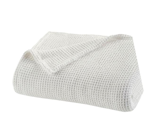 **[Waffle blanket, from $149, on sale from $73.95, Pottery Barn](https://www.potterybarn.com.au/waffle-blanket?location=&quantity=1&attribute_1=Queen&attribute_2=White|target="_blank"|rel="nofollow")**

Freshen up your bed or sofa with a crisp white waffle blanket such as this one. Complementing classic decors, this blanket is lightweight and is made with sustainably sourced cotton and acrylic. **[SHOP NOW.](https://www.potterybarn.com.au/waffle-blanket?location=&quantity=1&attribute_1=Queen&attribute_2=White|target="_blank"|rel="nofollow")**