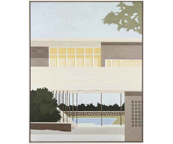 **ELIZA GOSSE; PAINTER, SYDNEY, NSW**<br><br>
Drawn to forms produced decades before she was born, Eliza's recreations of postwar and mid-century architecture are steeped in a deep sense of nostalgia. Her warm, homely palettes are rich in sentimentality and pared-back simplicity, created to offer viewers a way to ascribe their own memories of time and place to her works.<br><br>
*Visit [elizagosse.com](https://www.elizagosse.com/|target="_blank"|rel="nofollow"); [@elizagosse](https://www.instagram.com/elizagosse/|target="_blank"|rel="nofollow"). Featured artwork is A Can Of Golden Circle Lay Sweating In The Sun oil on canvas (2020).*