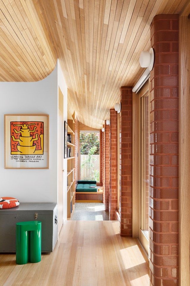 Adding pops of colour to your home's entrance is easy with colour-matched accessories, as seen in [this colourful renovated 1960s Melbourne home](https://www.homestolove.com.au/colourful-melbourne-renovated-home-23343|target="_blank").