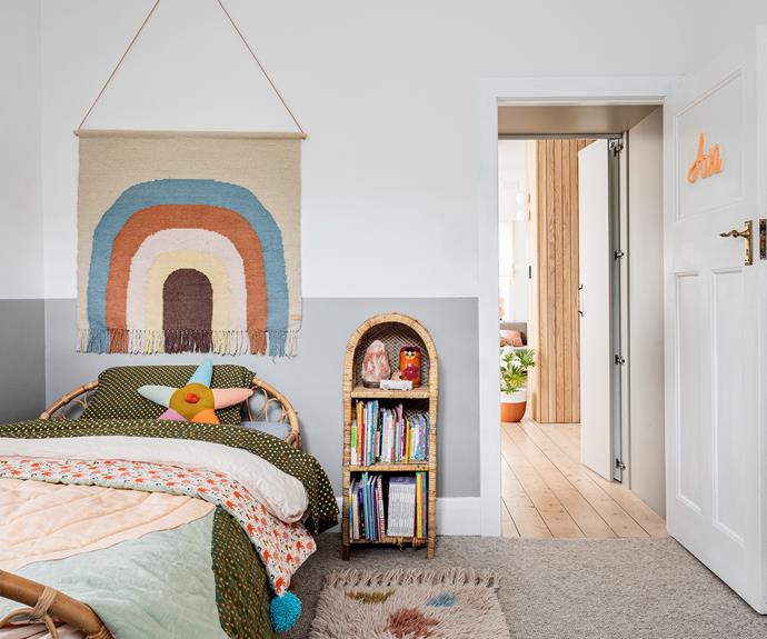 If your kids like to draw on the wall, give them a 'honeymoon' period of drawing freely on their walls before you repaint. If they only go up to a certain height, you may even be spared the task of painting the upper deck. Choose a neutral paint for the lower section, one that will complement the key elements in the room and allow the colour pieces to come forward. And remember, [painting only takes a few hours](https://www.homestolove.com.au/styling-pros-reveal-their-top-5-painting-tips-1541|target="_blank"), so it's the quickest and easiest way to make a radical change.