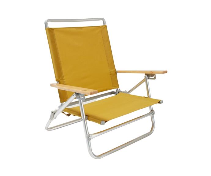 **[Retreat low lounger chair, $119.98, Kathmandu](https://www.kathmandu.com.au/retreat-low-lounger-chair.html|target="_blank"|rel="nofollow")**

Lay low in the haze of summer with this low lounger chair from Kathmandu. Available in two bright shades and featuring wooden armrests, this seat is all about maximal comfort with minimal effort. **[SHOP NOW.](https://www.kathmandu.com.au/retreat-low-lounger-chair.html|target="_blank"|rel="nofollow")**