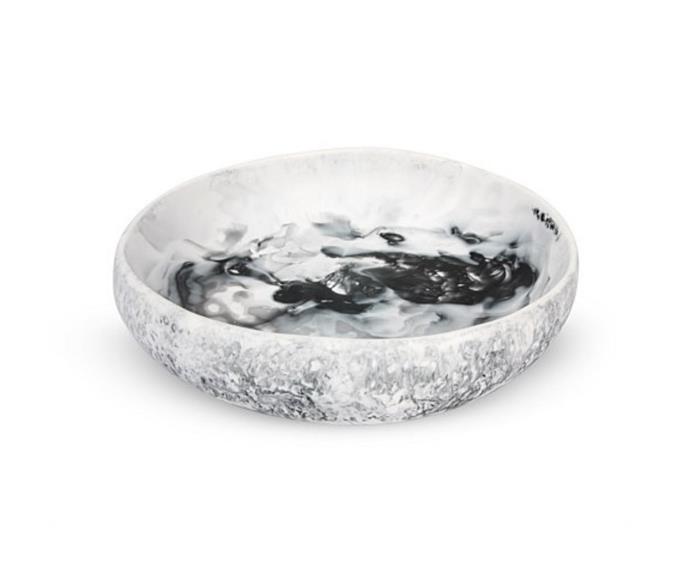 **[Dinosaur Designs Small Earth bowl in White Marble, $90, David Jones](https://www.dinosaurdesigns.com.au/|target="_blank"|rel="nofollow")**<br>
While the Small Earth bowl would certainly make a stunning kitchen addition, it will also be the star of the show in your bathroom.